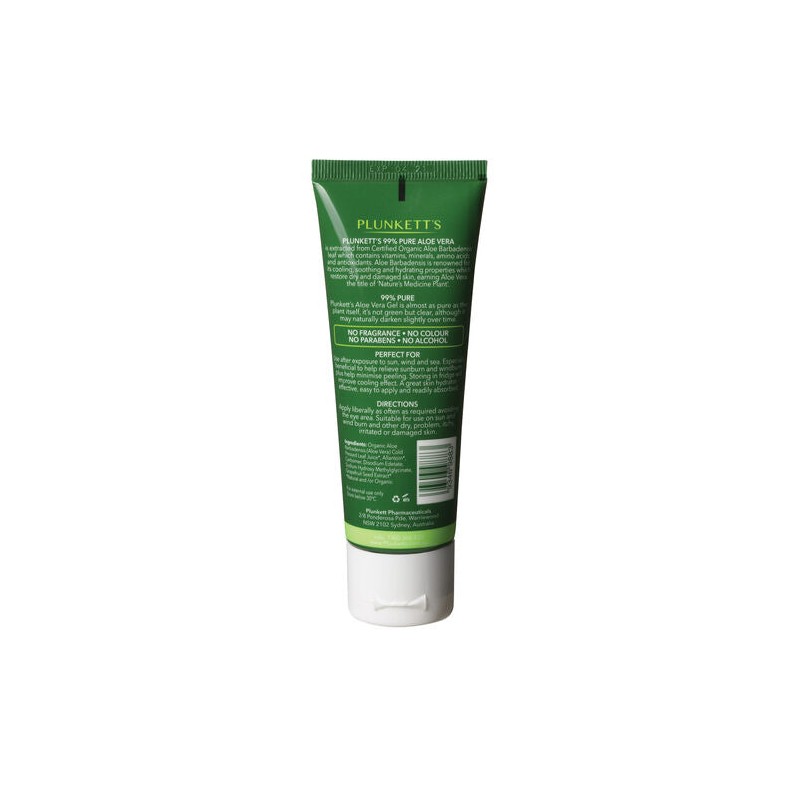 Plunkett's 99% Pure Aloe Vera Soothing Gel 75g