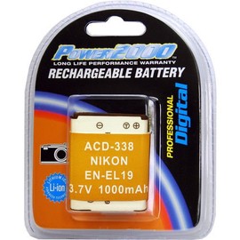 Power2000 EN-EL19 Rechargeable Battery for Nikon S3300 S4300 S100 S3100 S3200