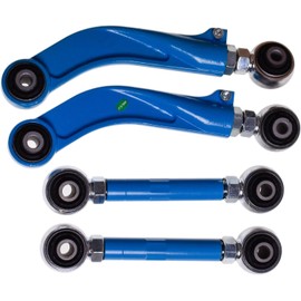 4Pcs Rear Adjustable Arms Alignment Camber & Toe Left & Right Kit -2°to+2.2° Compatible with Hyundai Tucson Santa Fe 4WD Compatible Kia Sportage Sorento 4WD 2010-2019