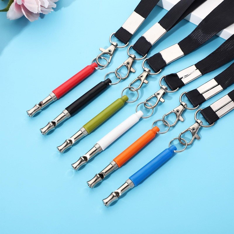 SUBANG 6 Pack Dog Whistle with Lanyard Stop Neighbors Dog