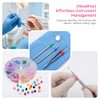 Healifty 160 anillos de código dental de silicona para instrumentos,