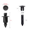 HEJINYUN Push Rivet Clips Rivets Plastic Black (6mm 50pcs) Fastener