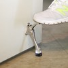 Automatic Door Stopper & Holder - Anti-Slamming Door Stop Door Stopper Glossy Silver 2ea