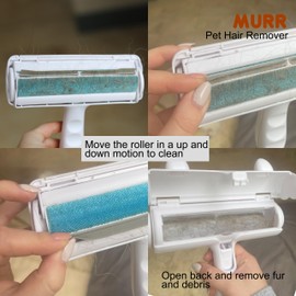 Murr Pet Hair Removal Roller | Reusable Dog Hair Remover | Cat Hair Remover | Lint Roller for Pet Hair for Carpet Clothes Bedding Furniture