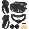 Silicone Cover Set Compatible with Meta Quest 3S Accessories, VR