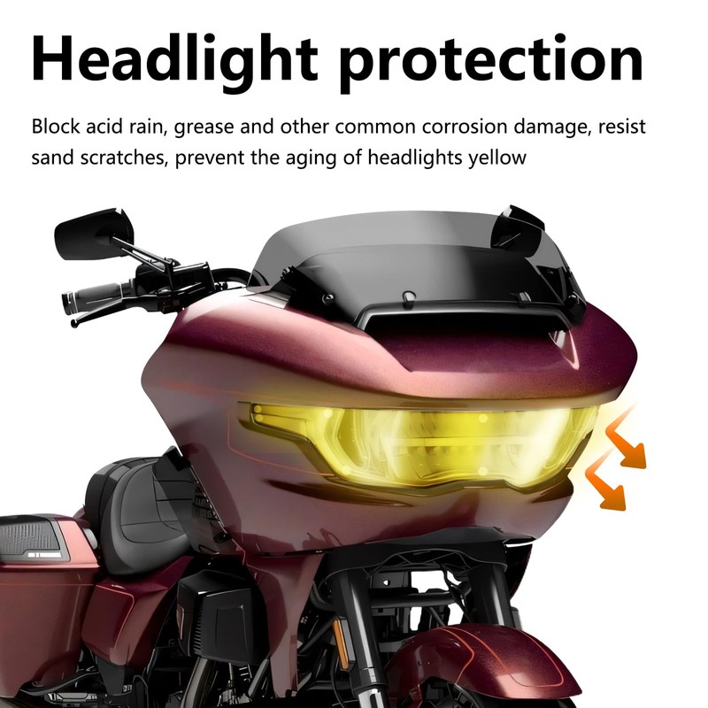 FWXEOZ Motorcycle Accessories Headlight Guard Front Headlamp Protection Cover for