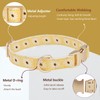 Adorable Yellow Daisy Pattern Dog Collar with Gold Buckle -