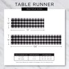 DII Heavyweight Fringed Check Tabletop Collection, Table Runner, 14x108, Natural