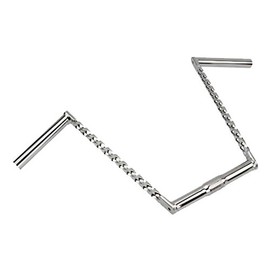 Alta 12" Rise Square Twisted 25.4mm Bike Handlebar, Multiple Styles. (Double Twisted)