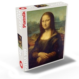 MyPuzzle Piatnik: Mona Lisa by Leonardo Da Vinci - Premium 100 Piece Jigsaw Puzzle for Adults