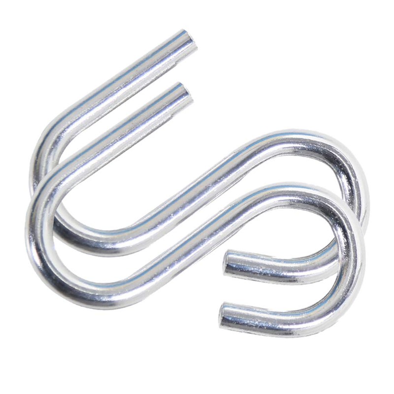 2Pcs Hammock Hooks, Heavy-Duty Stainless Steel S Shaped Hooks, Portable