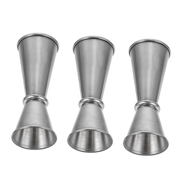 Mobestech 3Pcs Double Jigger Measuring Cups Stainless Steel Cocktail Jiggers