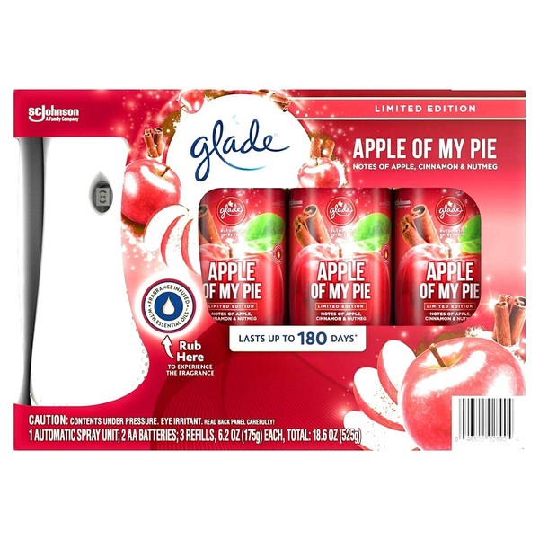 Glade Automatic Spray 1+3 Fall Kit (Apple of My Pie) Plus 3 Refills