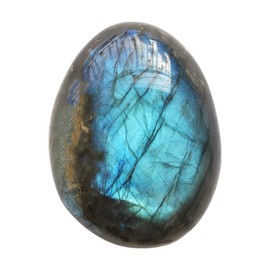 "N/A" Natural Labradorite Irregular Polished Crystals and Healing Stones, Worry Stone Pebble Chakra(81-100g)