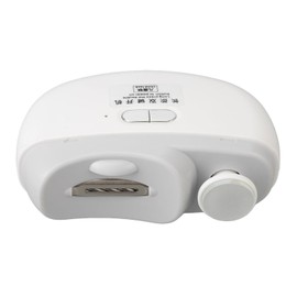 Electric Nail Clipper, 2 in 1 Ergonomic Fine Smoothing Child Safety Locks Automatic Nail Clipper Built in LED Light USB Charging Fingernail Cutter for Baby, Kids, Adult