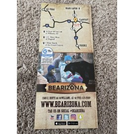 Bearizona Wildlife Park Map Guide Brochure Flyer Williams Arizona Grand Canyon