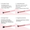 MSQ Set of 4 Pink Eye Brush Set Eyeshadow Brush
