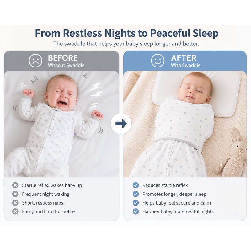 Baby Cotton Sleepwear Romper Soft Comfortable Infant Jumpsuit