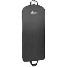 WallyBags Deluxe Bride & Groom Travel Garment Bag, BLACK-B1G3, 60 in. and 40 in