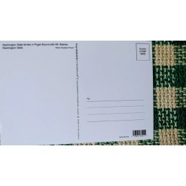 BEAUTIFUL POST CARD STATE FERRY MT.RAINIER PUGET SOUND WASHINGTON