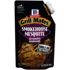 McCormick Grill Mates Smokehouse Mesquite 30 Minute Marinade, 5 oz (Pack of 6)