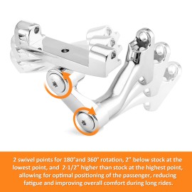 SI For 1993-2024 Harley Street Electra Glide Adjustable Floorboard Mount Brackets