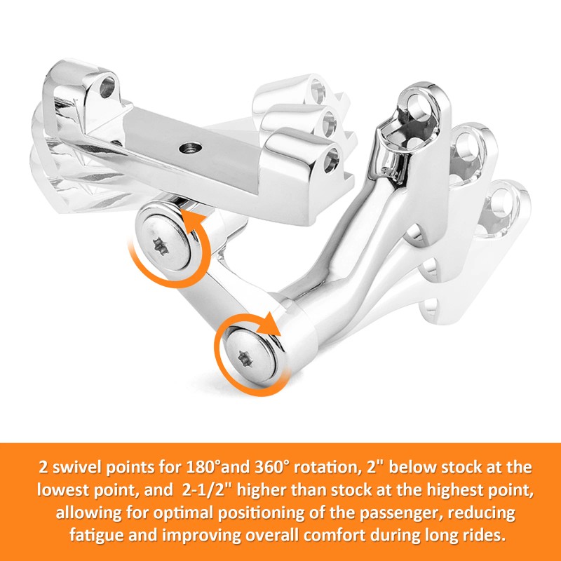 SI For 1993-2024 Harley Street Electra Glide Adjustable Floorboard Mount