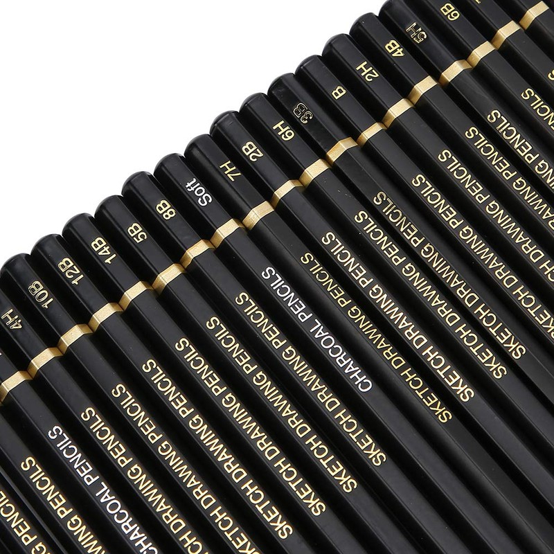 Garosa Sketching Pencil Set Drawing Sketch Pencil 8B, 7B, 6B,