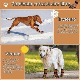TZL Calcetines Antideslizantes para Perros, Calcetines para Perros para Pavimento Frío/Caliente, Protector de Patas para Perro para Evitar Lamidos y Resbalones para Perro Medianos y Grandes (XS)