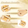 2Pcs Mini Solid Brass Hinges 90 Degree Jewelry Box Hinges