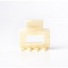 Ficcare Medium Open Rectangle Jaw Clip Pearl