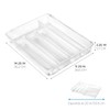 iDesign Linus Expandable Kitchen Drawer Organizer for Silverware, Spatulas, Gadgets