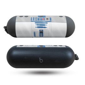 Glossy Glitter Speaker Skin Compatible with Beats Pill (2024) - Cyber Bot - Premium 3M Vinyl Protective Wrap Decal Cover - Easy to Apply | Crafted in The USA by MightySkins