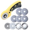 AUTOTOOLHOME 45mm Rotary Cutter Set with 9 Pack Replacement Rotary