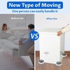 Furniture Moving Kit with 360° Rotating Wheels, Heavy Duty Furniture