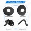 sourcing map 4" Hook and Eye Latch, Barn Door Lock