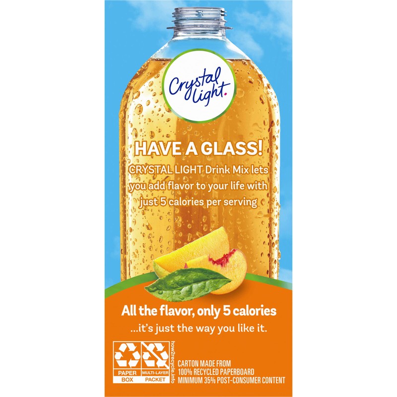 Crystal Light On The Go Peach Mango Green Tea, 10