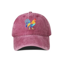 Hepandy - Gorros bordados de béisbol para hombres y mujeres, Borgoña, Talla única