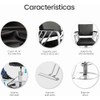 Raganet Silla Hidráulica Profesional Barbería Salón Belleza Base Metálica Redonda