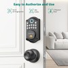 Keyless Entry Door Lock with Handle, AkaGear Fingerprint Door Lock,