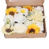 Artificial Flowers Combo Box Set Fake Flowers for DIY Wedding