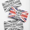 God Save The King Union Jack Stencil - King Charles
