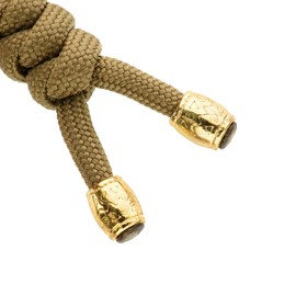 M-Tac Knife Lanyards with Beads - Paracord Lanyard - Tactical Lanyard for Knife – Zeus (Coyote)