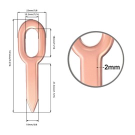 TAYCZGQL 12Pcs Professional Grade Copper Dent Puller Welder Tabs, Durable & Efficient Auto Car Body Repair Tools for Effortless Dent Removal