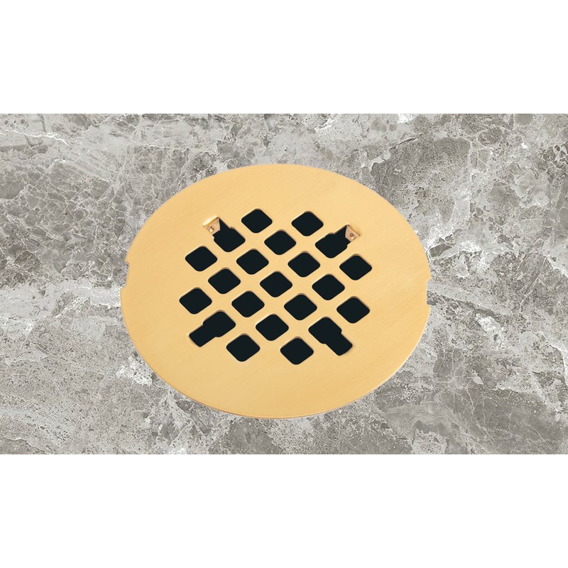 Artiwell 4-1/4” OD Snap-in Shower Drain Cover, Round Shower Drain