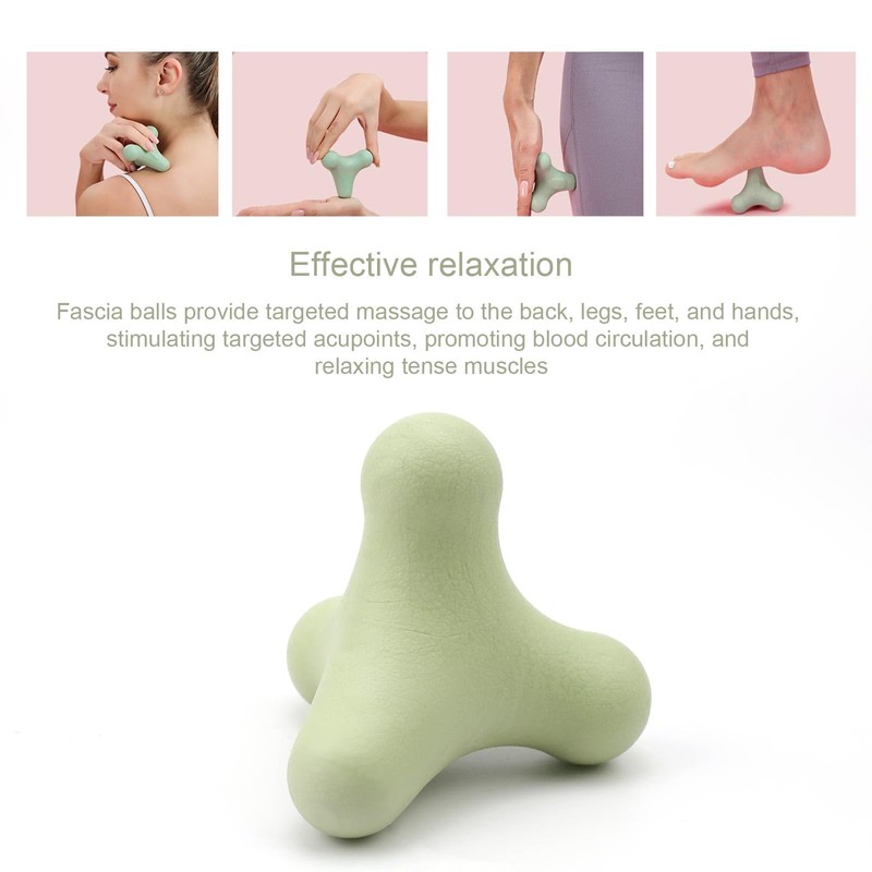 HJIAMA Massage Ball Four Corners Massage Ball Arch Support Three