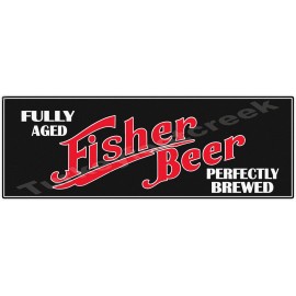 Fisher Beer 6" x 18" Metal Sign