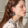 unixmoment Bohemian Vintage Silver Elephant Shell Dangle Drop Earrings Creative