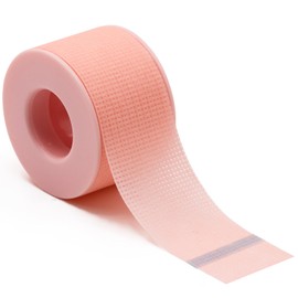 Miuffue Lash Tape for Eyelash Extensions, Silicone Adhesive Eyelash Extension Tape, Pain-Free Removal Lash Tape for Sensitive Skin, Breathable Eyelash Extension Supplies (1 in x 4 Yds,1 Roll)