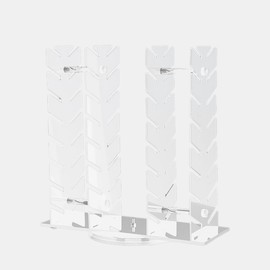 Mightree Modern Clear Acrylic Rotating Hat Organizer, Holds Up to 28 Caps for Bedroom, Closet, Dresser